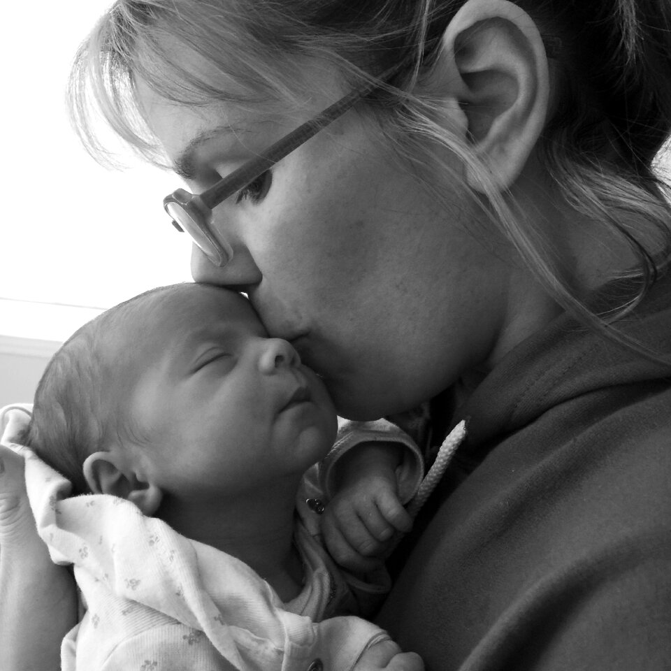 Newborn baby mom daughter photo