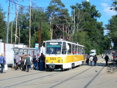 Moscow tram Tatra T7B5SU 3323 20040811 1 Щукинская улица