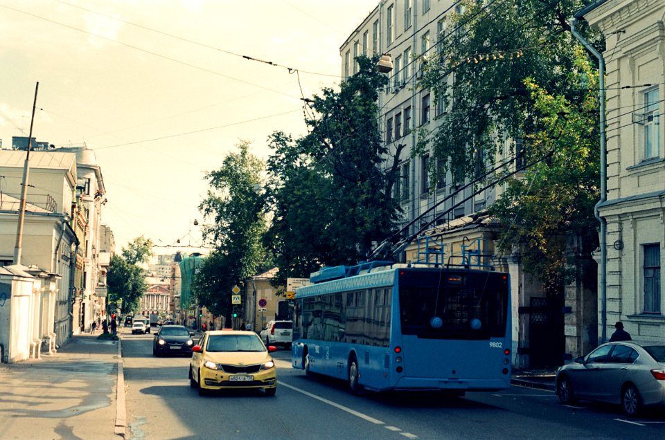 Moscow trolleybus 9802 test run 2020-08