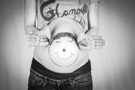 Baby belly pregnancy birth photo