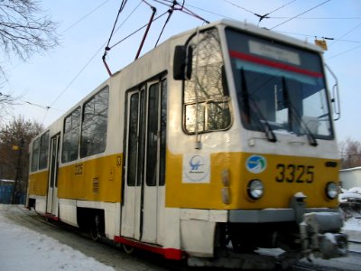 Moscow tram Tatra T7B5SU 3325 20021225 01 Большой Волоколамский проезд