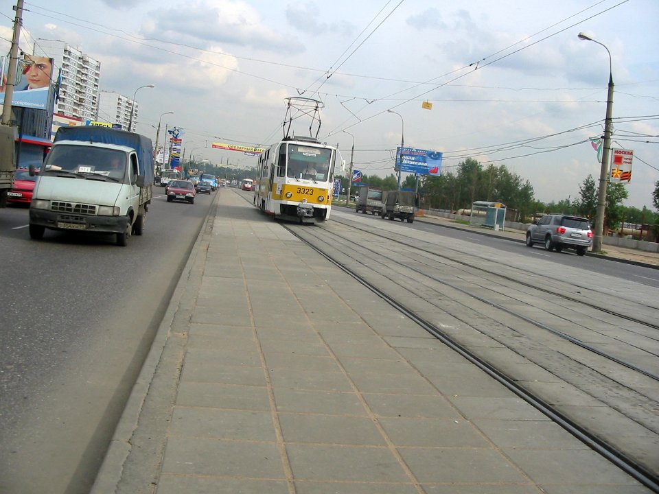 Moscow tram Tatra T7B5SU 3323 20030820 4 улица Маршала Катукова