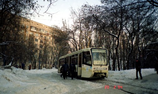 Moscow tram 4276 2004-02 71-619КС Nagatinskaya 4