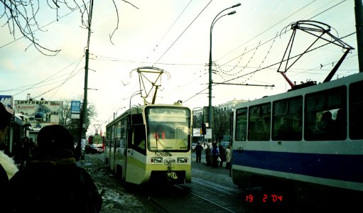 Moscow tram 5268 2004-02 Shosse Entuziastov 71-619K