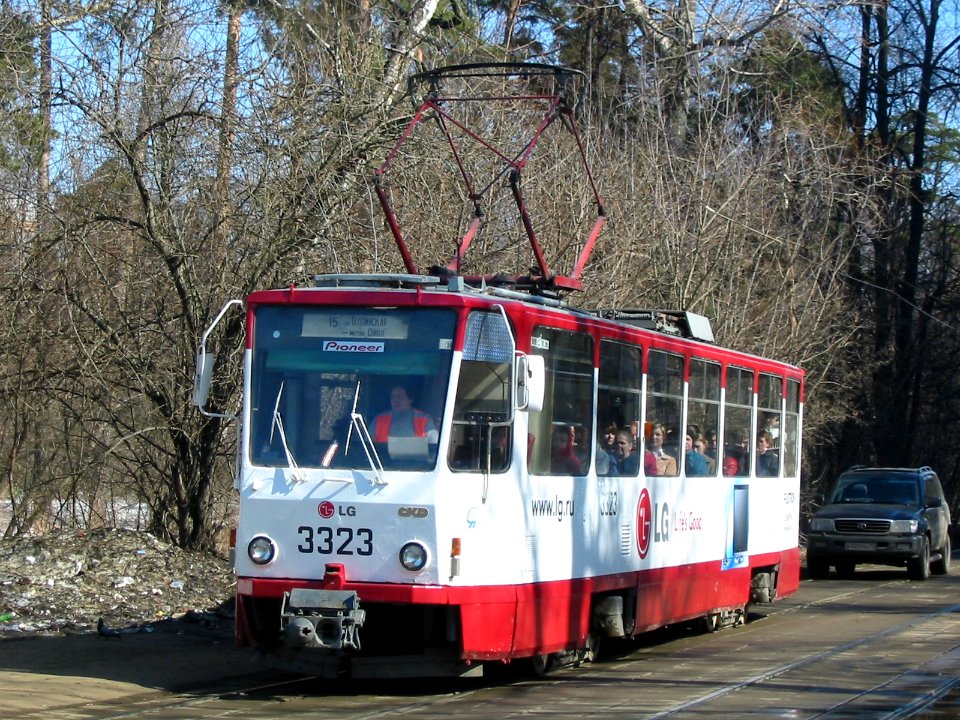 Moscow tram Tatra T7B5SU 3323 20050407 1 улица Академика Курчатова
