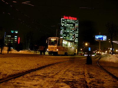 Moscow tram Tatra T7B5SU 3323 20041215 01 Ленинградский проспект photo