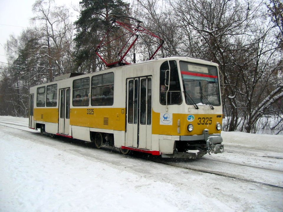 Moscow tram Tatra T7B5SU 3325 20021230 01 Волоколамское шоссе