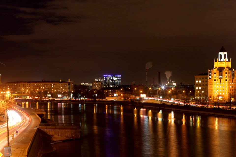 Moscow, view south-east from Bolshoy Krasnokholmsky bridge, February 2013 03