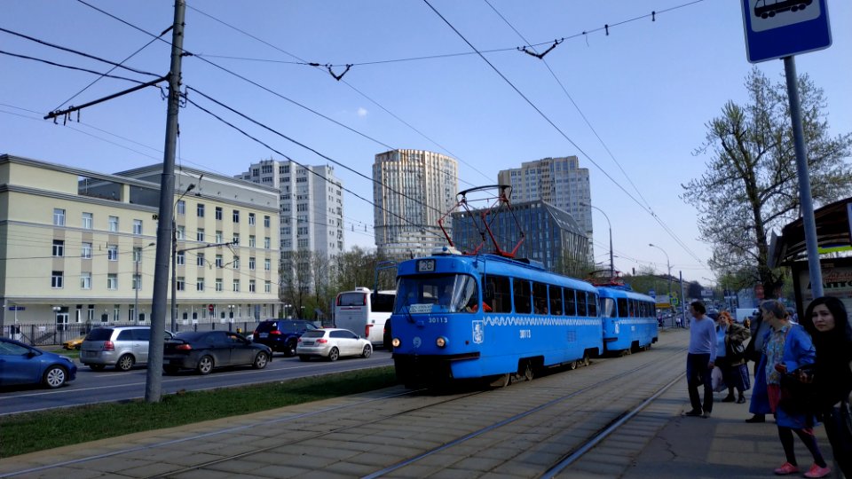 Moscow tram 30113
