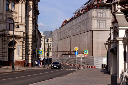 Moscow, Varvarka 14 construction, May 2021 09