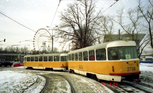 Moscow tram 2739+2738 2004-02 3