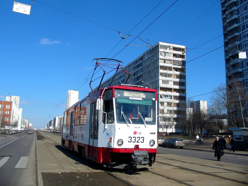 Moscow tram Tatra T7B5SU 3323 20050407 2 улица Кулакова