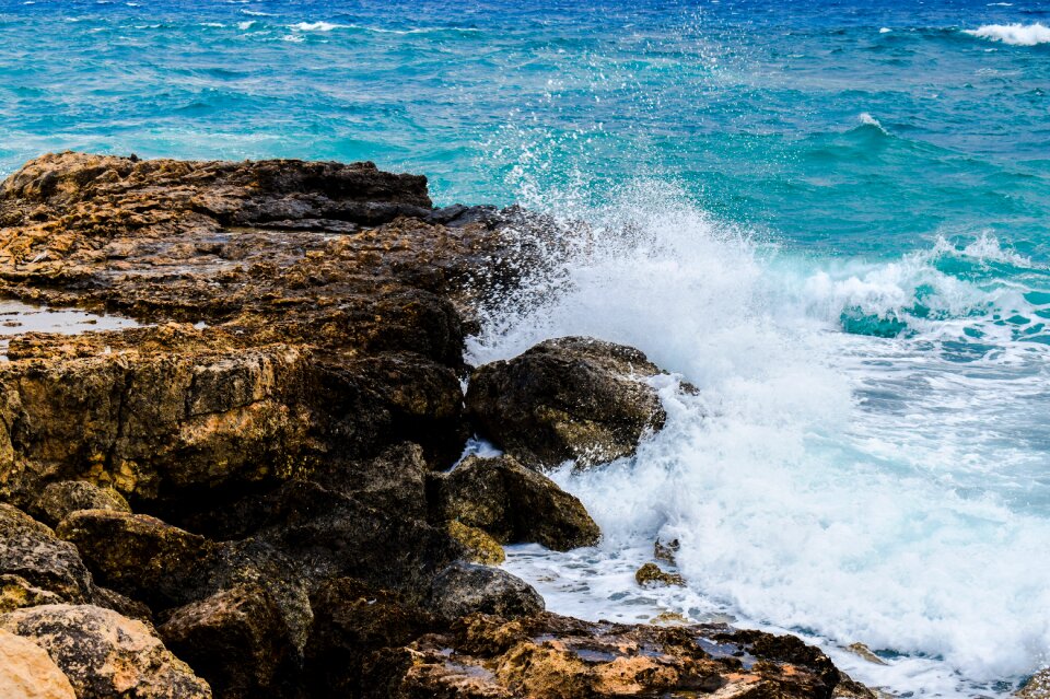 Rock nature shore photo