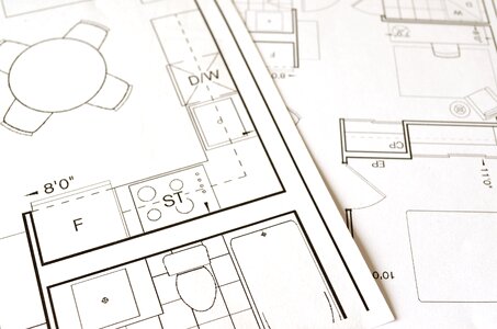 Home construction drawing photo