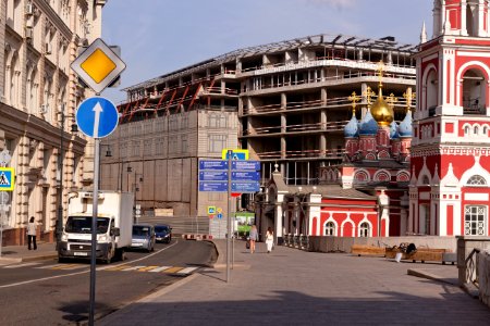 Moscow, Varvarka 14 construction, May 2021 01