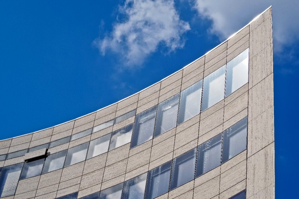 Skyscraper facade glass