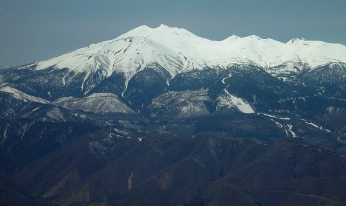 Mount Norikura from Mount Hachimori a2 2008-04-25 photo
