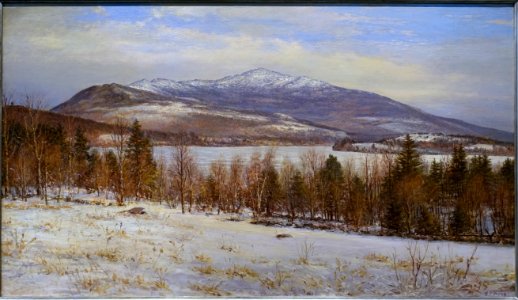 Mount Monadnock in Winter, by William Preston Phelps, c. 1900-1910, oil on canvas - Currier Museum of Art - Manchester, NH - DSC07357