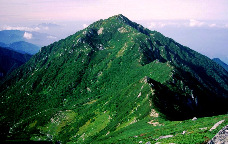 Mount Sannosawa from Mount Hoken 1996-09-08