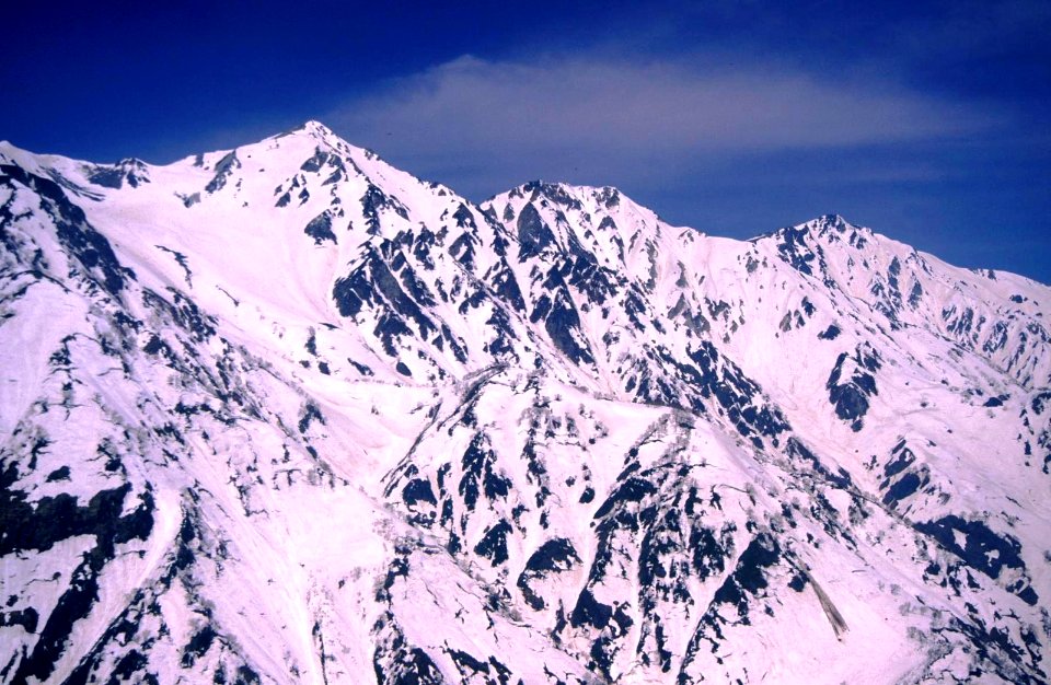 Mount Shirouma from Mount Karamatsu 1996-05-04