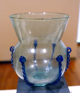 Mosque or mausoleum lamp, Iran, 10th century AD, glass - Aga Khan Museum - Toronto, Canada - DSC06398