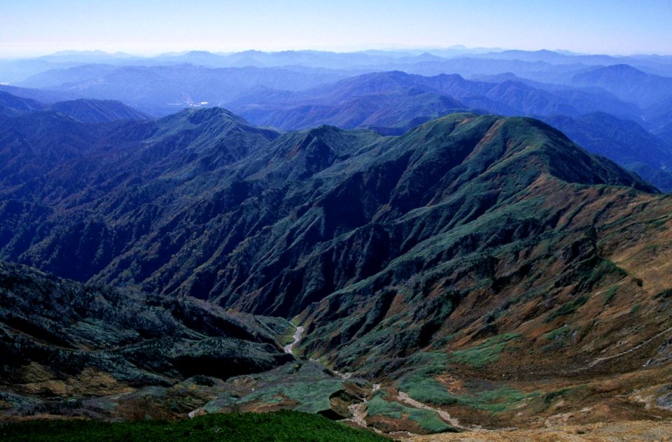 Mount Sannomine from Bessandaira 2001-10-19