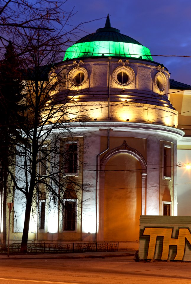 Mosow, New Kriegskomissariat corner tower, March 2014