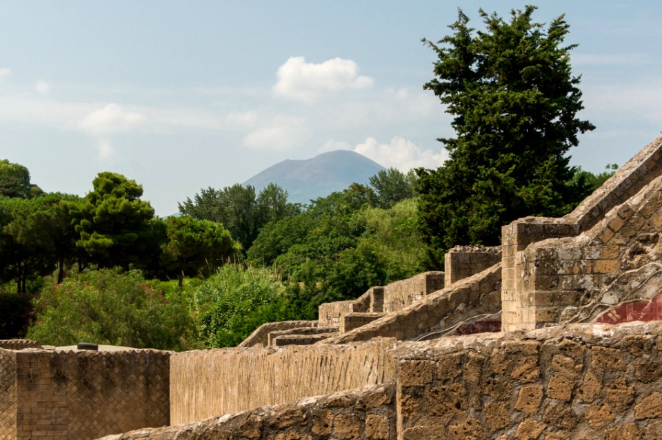 Mount Vesuvius from Pompeii2
