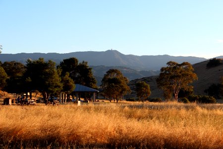 Mount Umunhum viewed from Santa Teresa County Park, July 2015