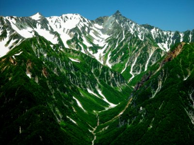 Mount Yari from Mount Cho 2002-7-12