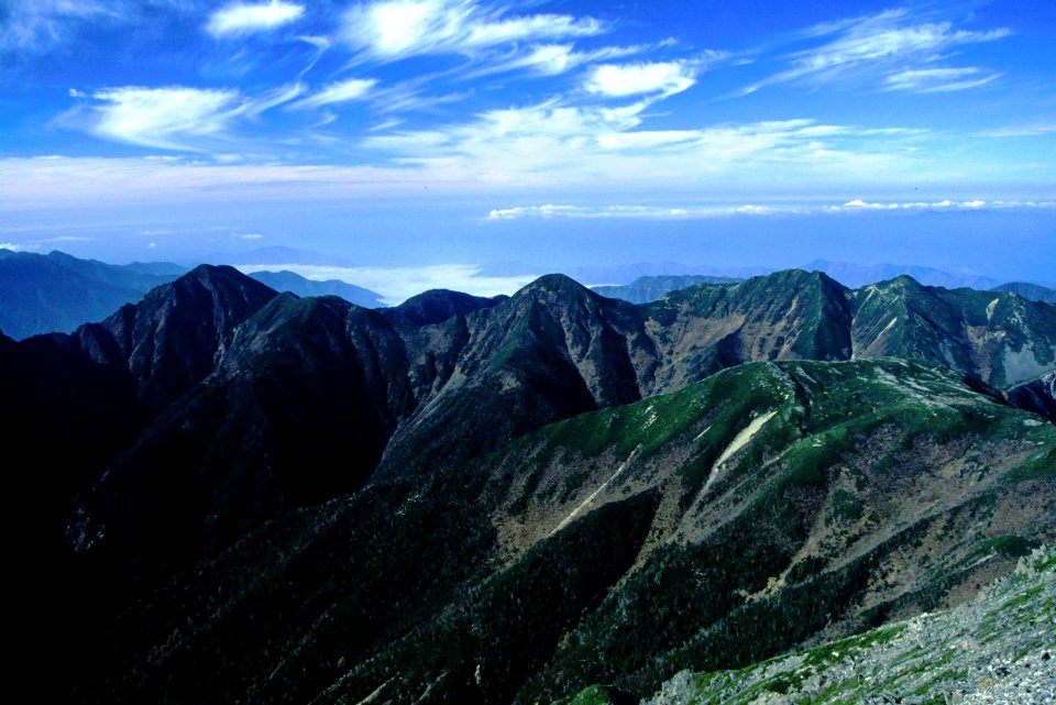 Mount Usagi from Mount Akaishi 2000-10-21