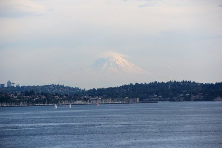 Mount Rainier viewed from Puget Sound, May 2013
