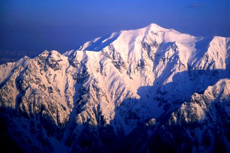 Mount Kasa from Mount Nishihotaka 2000-4-17