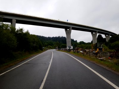 Most autostrady D3 nad drogą I 12 w Skalite na Słowacji (9)