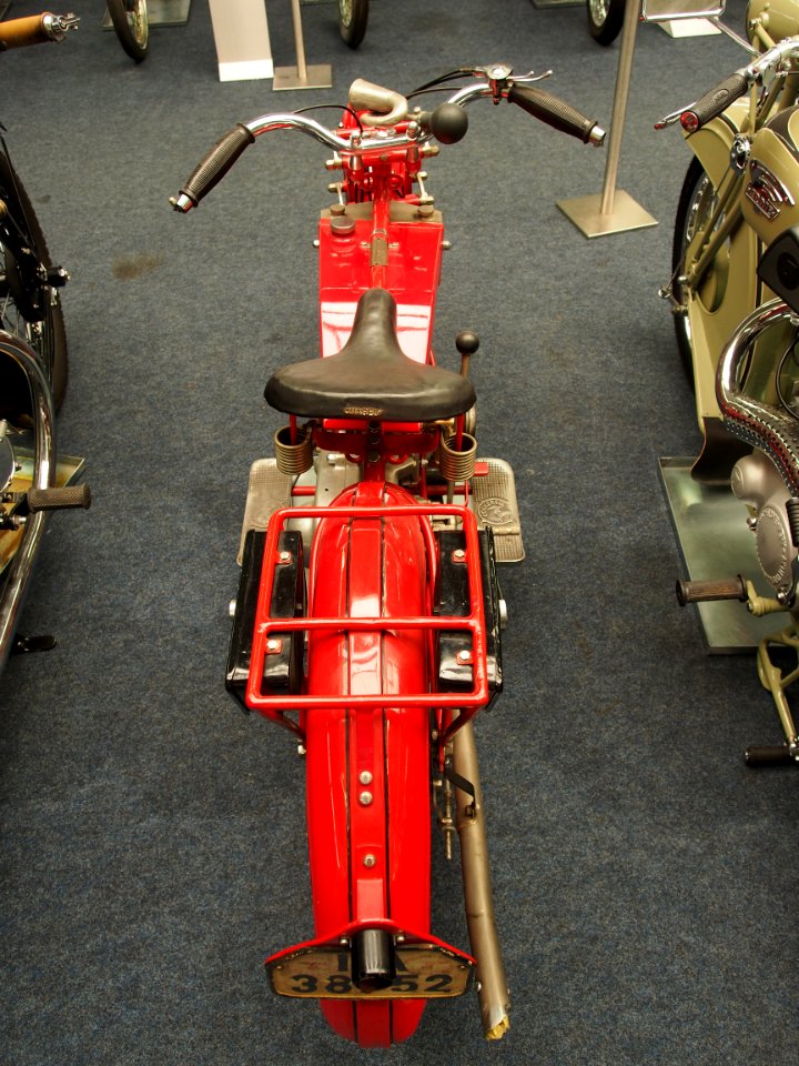 Motor-Sport-Museum am Hockenheimring, red Cockerell motorcycle, pic4
