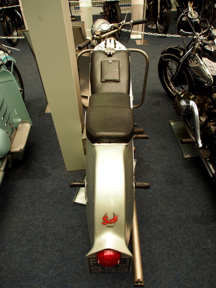 Motor-Sport-Museum am Hockenheimring, 1937 Mercury, with 596cc Scott twin-cylinder two-stroke engine, pic1