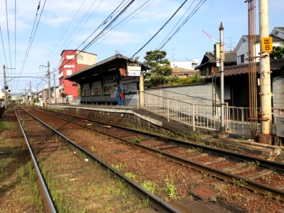 Mototanaka station Yase Hieizan guchi bound platform 20200505 01