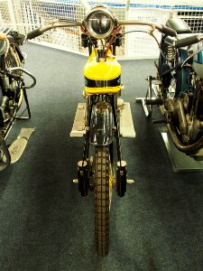 Motor-Sport-Museum am Hockenheimring, yellow Wooler motorcycle, pic2