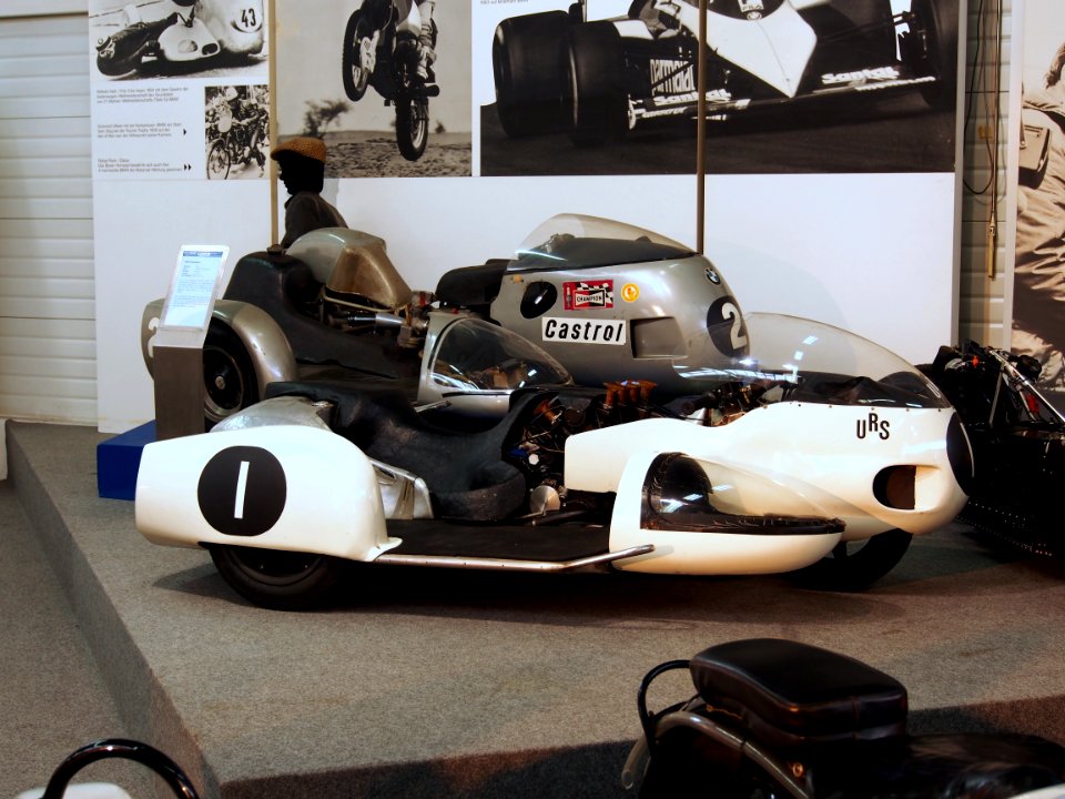 Motor-Sport-Museum am Hockenheimring, 2 BMW motorcycles with sidecars, pic2