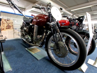 Motor-Sport-Museum am Hockenheimring, Dark red CM 500 with OHV engine, pic2