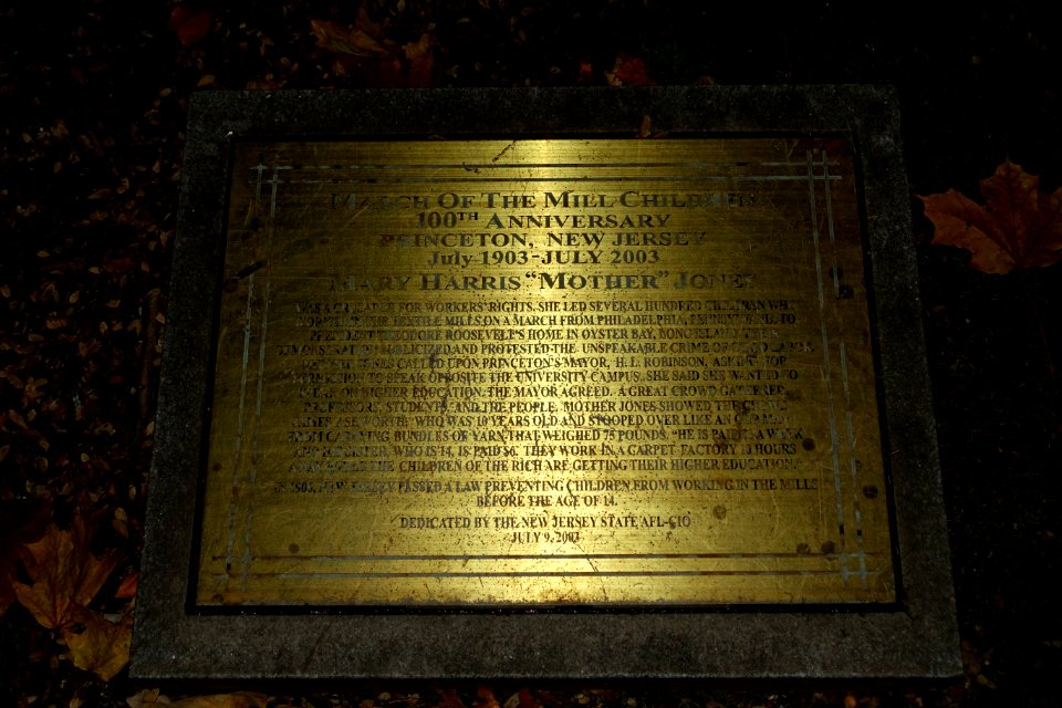 Mother Jones memorial - Princeton, NJ - DSC00747