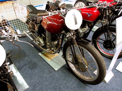 Motor-Sport-Museum am Hockenheimring, Dark red CM 500 with OHV engine, pic3