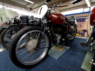 Motor-Sport-Museum am Hockenheimring, Dark red CM 500 with OHV engine, pic1