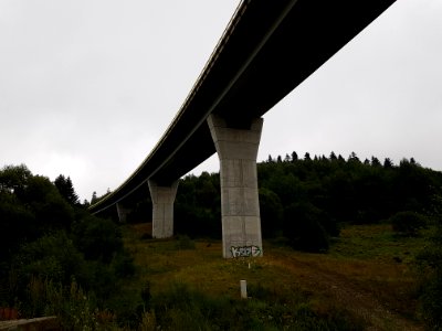 Most autostrady D3 nad drogą I 12 w Skalite na Słowacji (8)