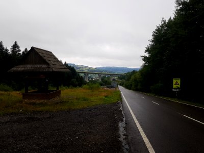 Most autostrady D3 nad drogą I 12 w Skalite na Słowacji (1)