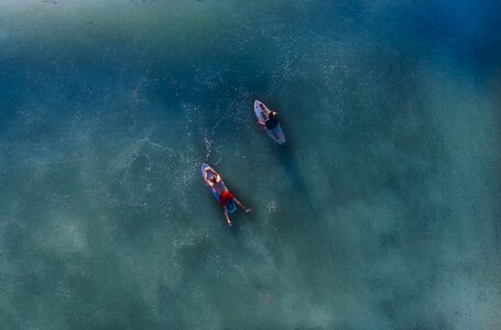 People sea surfers photo