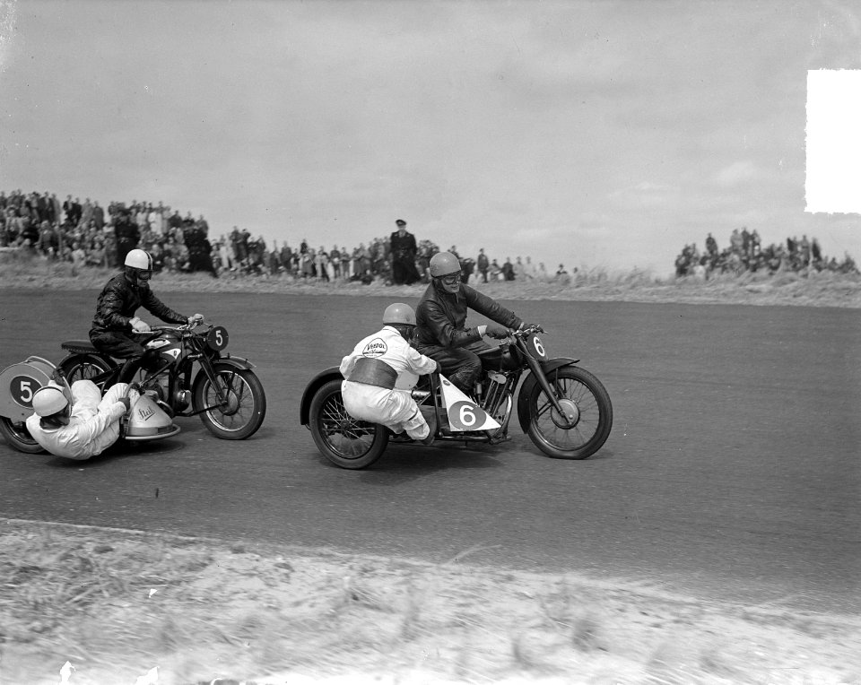 Motorraces Zandvoort zijspan 5 Rooyen-Bruyer, Bestanddeelnr 903-3673