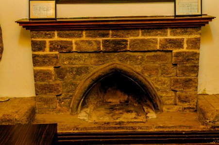 Morgan House Kalimpong Stone fire place