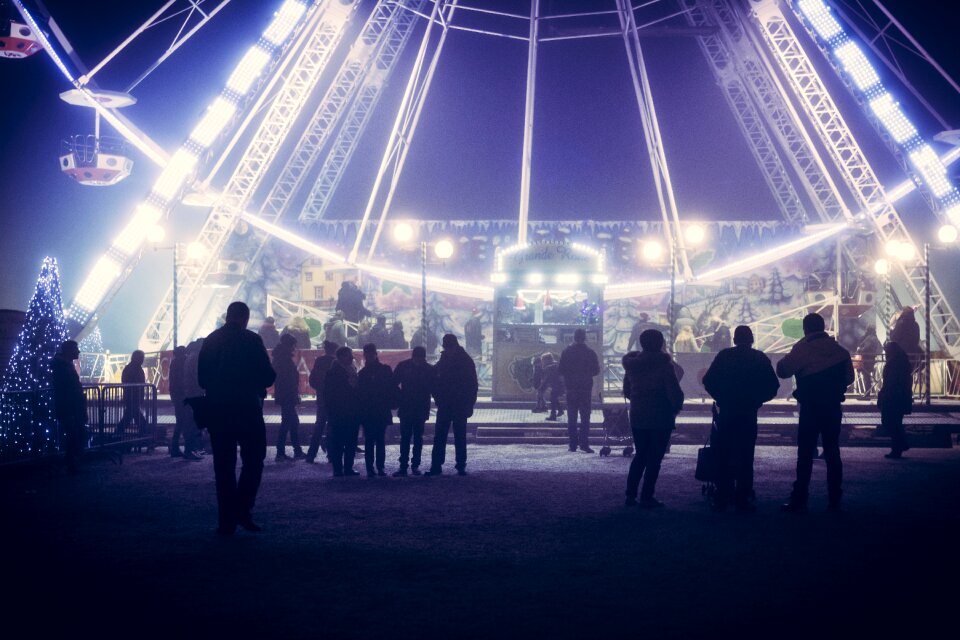 Fairground fair winter