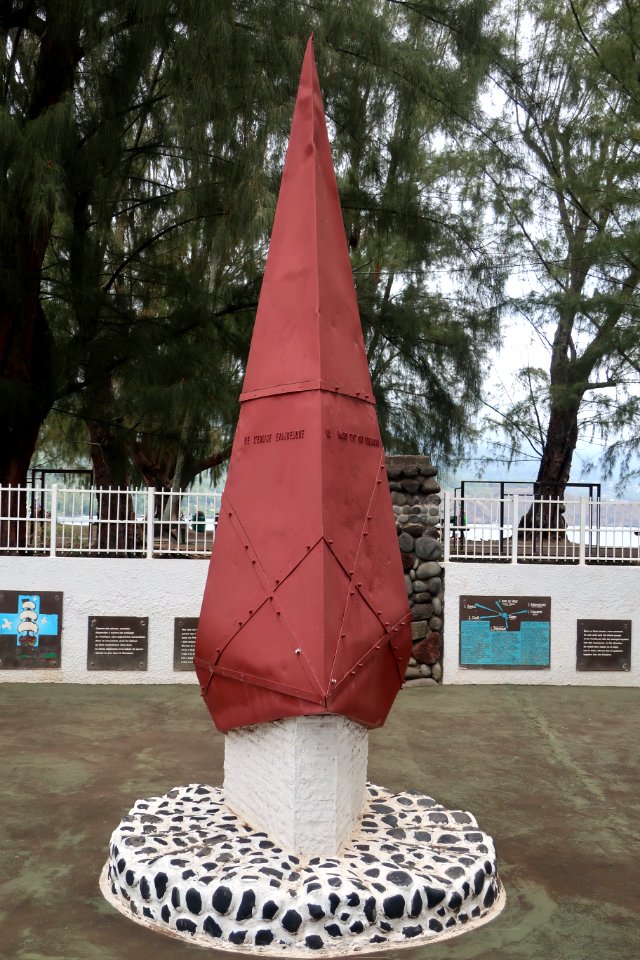 Monument to arrival of first missionary boat, The Duff